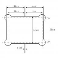 135 Degree - Glass to Glass Shower Hinge - Polished Chrome