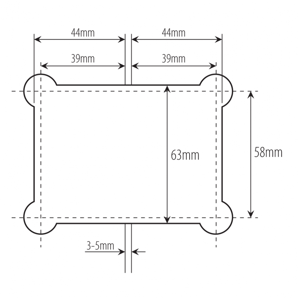 90 Degree - Glass to Glass Shower Hinge - Polished Chrome