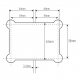 90 Degree - Glass to Glass Shower Hinge - Polished Chrome