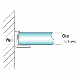 Angle Jamb Seal - Clear PVC
