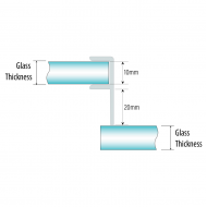 Side Jamb For Sealing Sliding Doors - Clear PVC
