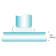 180 Degree - 10mm - Clear Glass To Abutment Joint