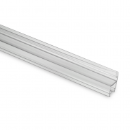 H Jamb Seal - 10mm Glass - 9mm Hard Fin
