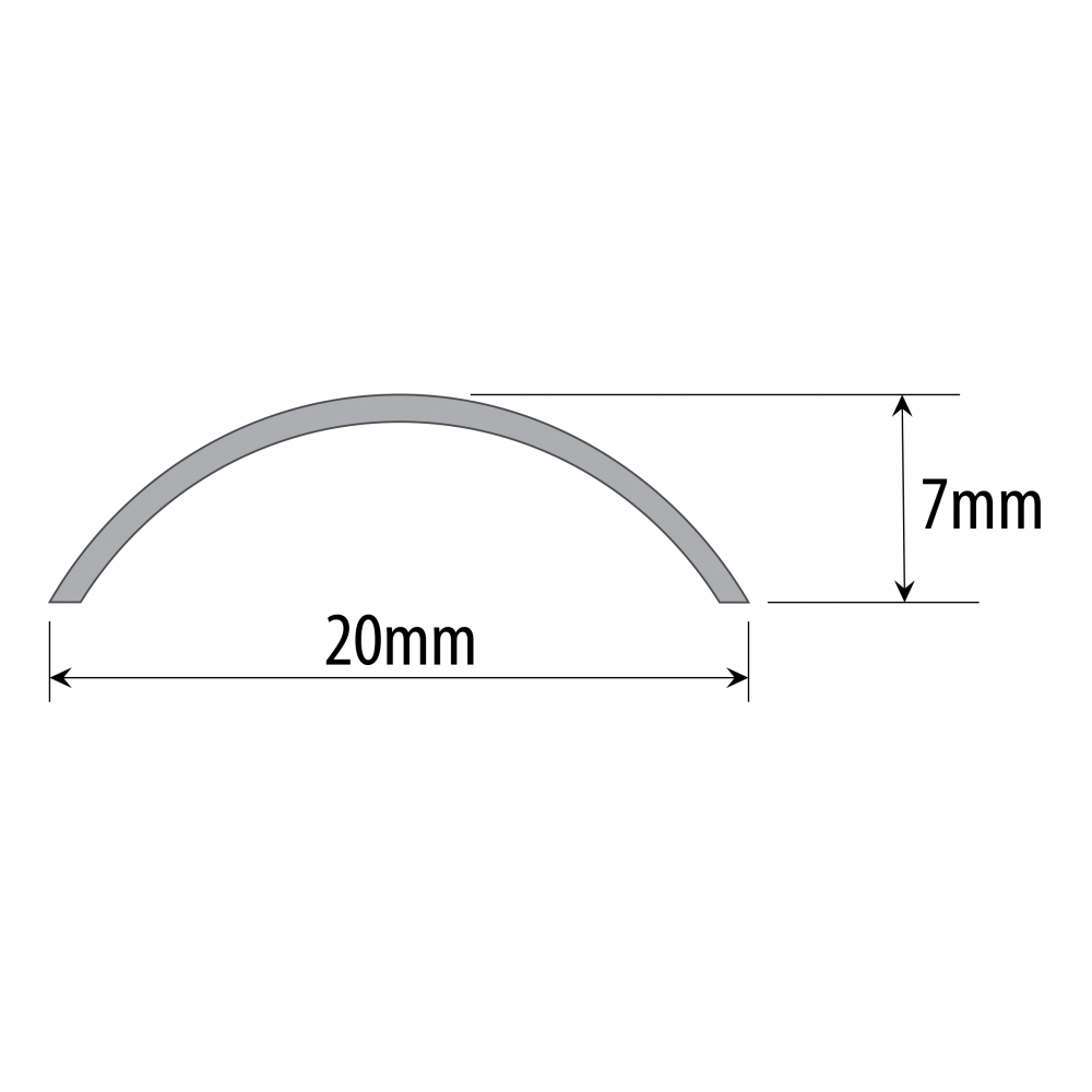 Shower Door Threshold 304SS Brushed Stainless 1mtr
