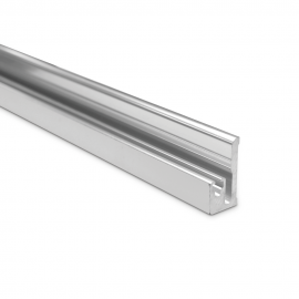Shower Door Seal Holder Profile - Polished Aluminium