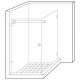 Wall to Glass Reinforcement Bar Kit - Satin Chrome