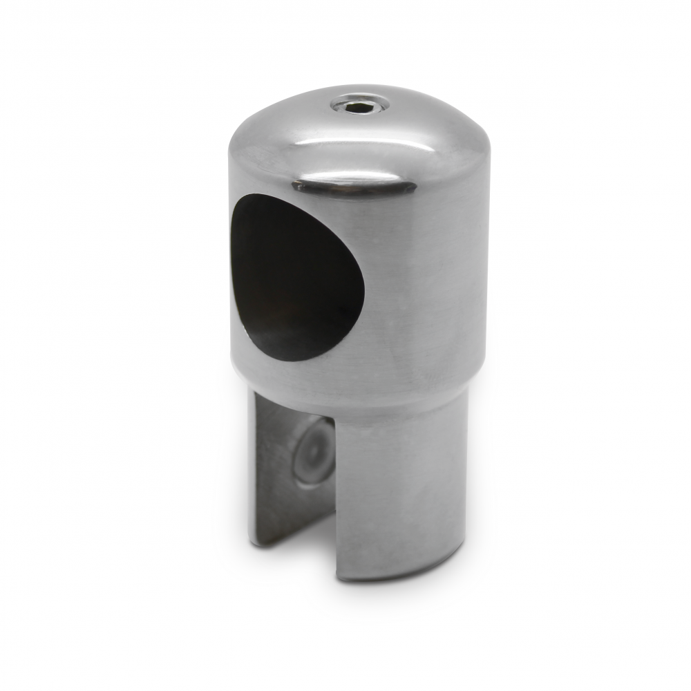 Reinforcement Bar End Cap Holder - Right - Polished Chrome