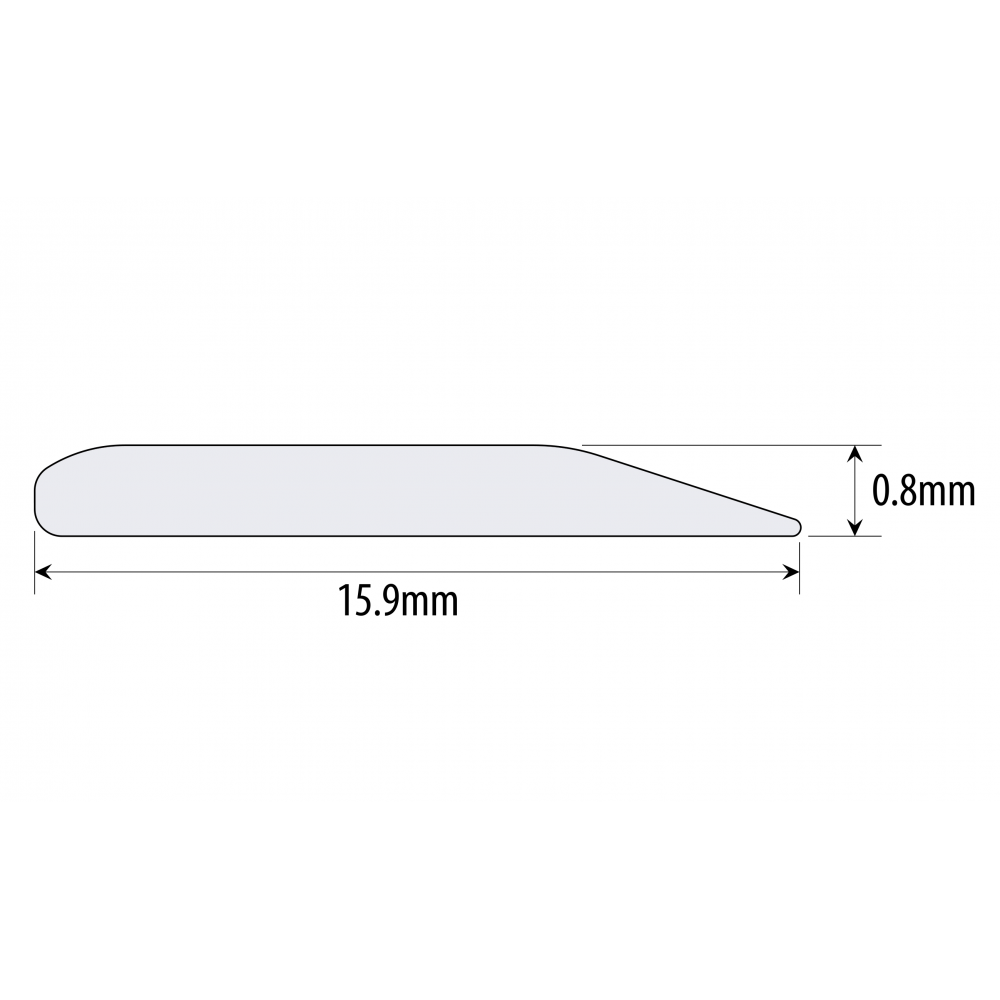 Face Trim - 16mm x 0.8mm - Brushed Nickel