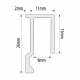 J Trim - Anodised Finish For 6mm Mirror - 3 Metre