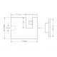 Off Wall Mirror Fixing 30mm Diameter x 38mm Long