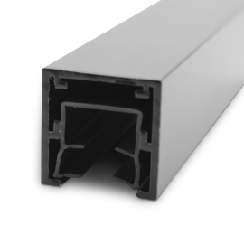 PVC Glazing Channel for 10mm to 12.8mm Glass - Black