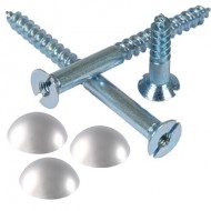 12mm Dome Coverheads with Mirror Screws (1/2'')