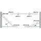 Reinforcement Bar 45 Degree Wall Mount - Polished Chrome