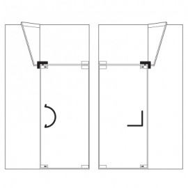 Corner Transom Strike Box With Stopper & Fin - Right - Satin