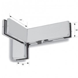 Corner Transom Strike Box With Stopper & Fin - Right - Satin