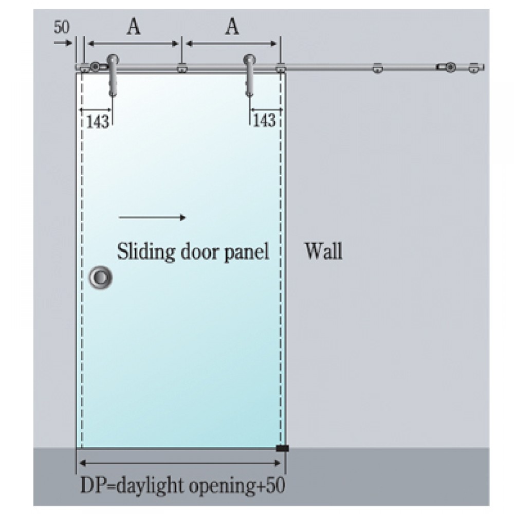 Sliding Door Rail Holder To Wall