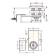 Extended Type Double Swing Door Lock Gold
