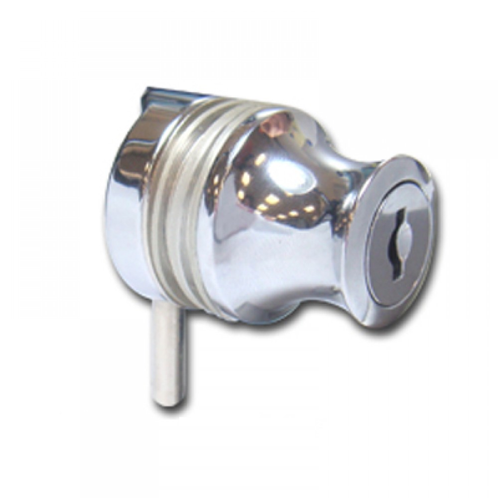 Cylinder Lock 10-12mm Glass - Chrome Plated
