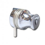 Cylinder Lock 10-12mm Glass - Chrome Plated