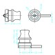 Cylinder Lock Gold