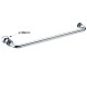 450mm Towel Bar 19mm Dia. With Knob Satin Chrome
