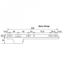 226mm Door Strap
