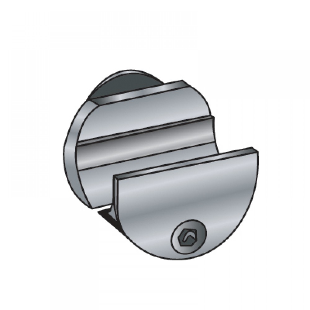 Sliding Door Rail Holder To Glass - Flat Hole
