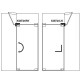 Corner Transom Strike Box With Fin - Left - Satin Stainless