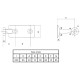 304 SS One Way Spider Bracket With Glass Bolt