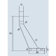 316 SS Two Way Spider Bracket 180 Deg With Glass Bolts