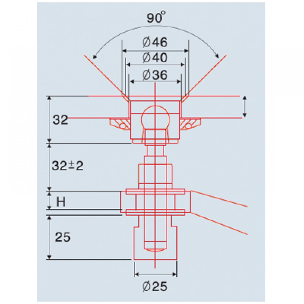 M14 Countersunk Spider Bolt