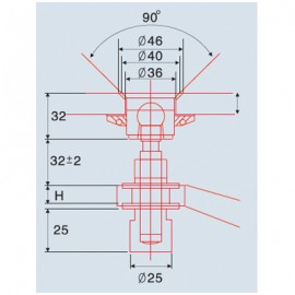 M14 Countersunk Spider Bolt