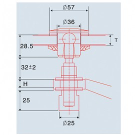 304 SS M14 Flat Spider Bolt
